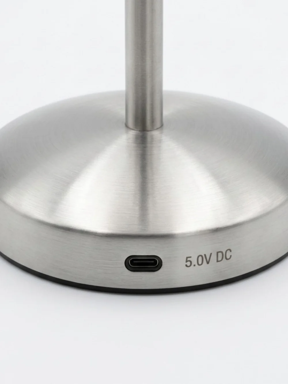Brushed Nickel LED Lighted Round Vanity Mirror by